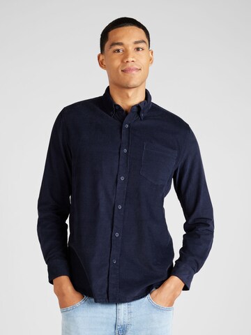 BURTON MENSWEAR LONDON Regular fit Button Up Shirt in Blue: front