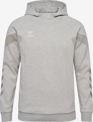 Hummel Sportsweatshirt 'Travel' in Grijs: voorkant