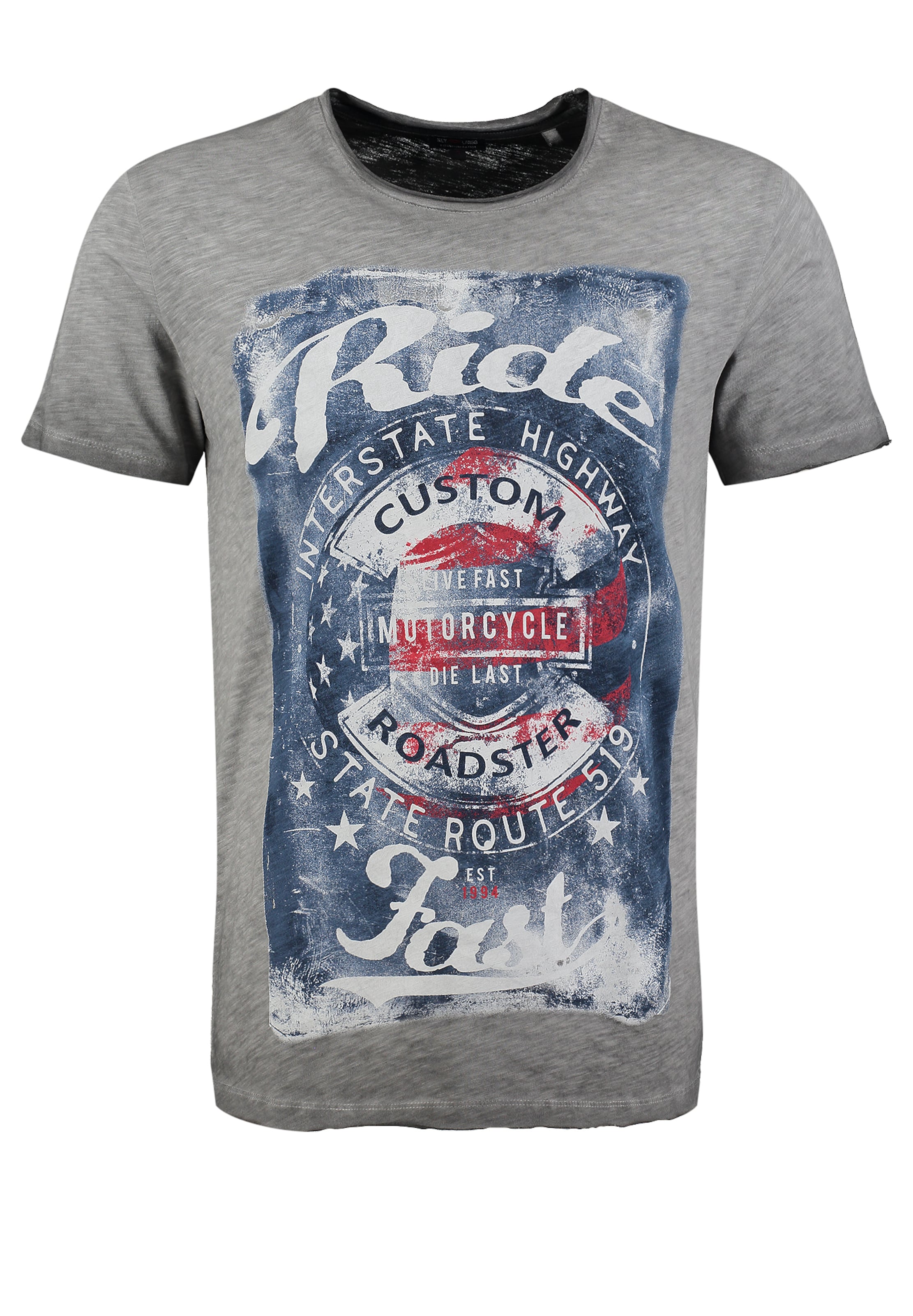 Key Largo Shirt 'Fast' in Grey: front