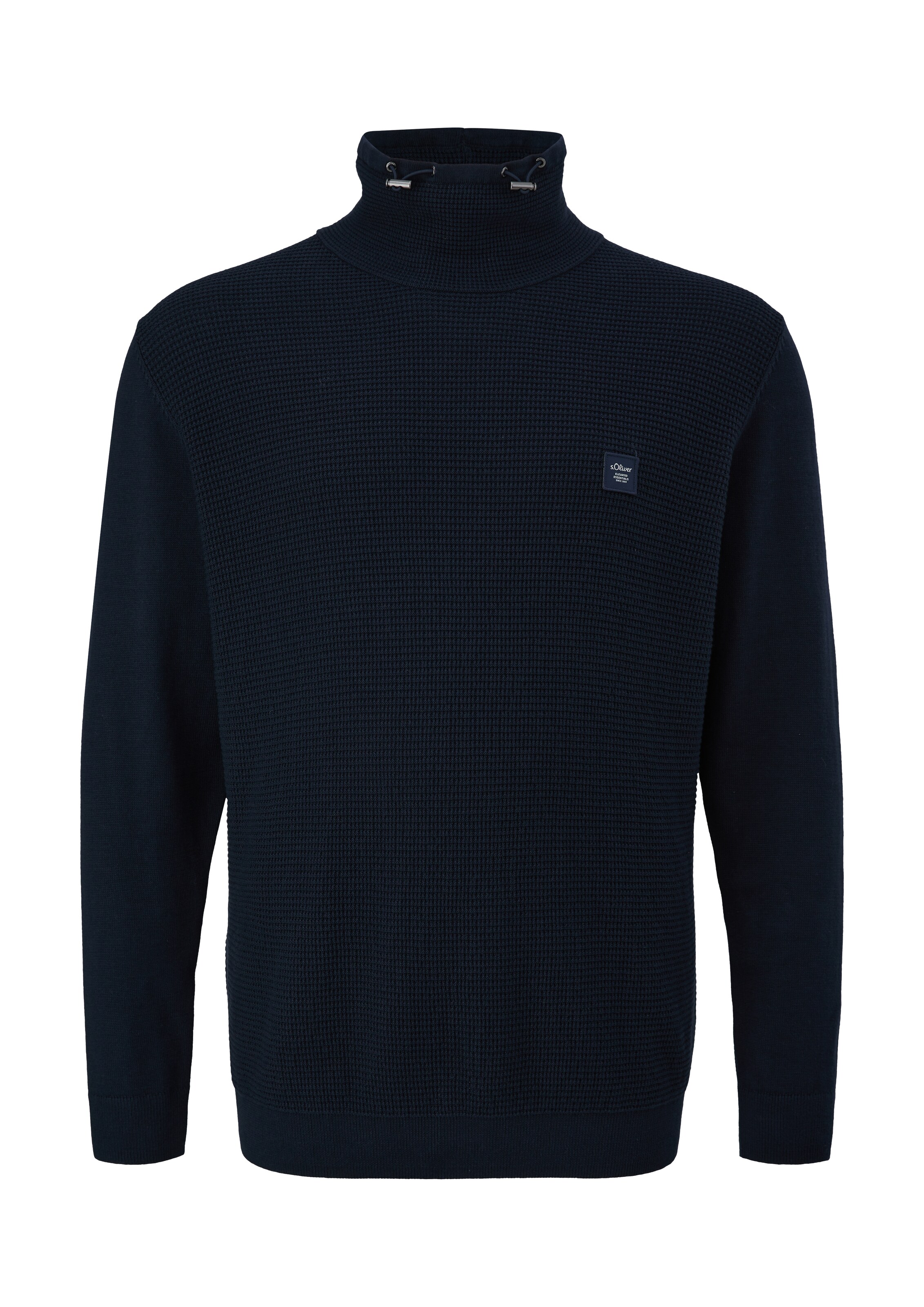 s.Oliver Men Big Sizes Sweater in Blue: front