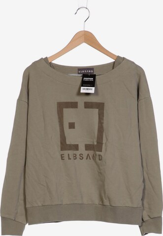 Elbsand Sweatshirt & Zip-Up Hoodie in XL in Green: front