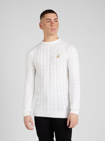 BRAVE SOUL Sweater in White: front
