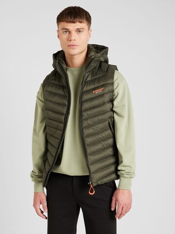 Superdry Bodywarmer 'FUJI' in Groen: voorkant