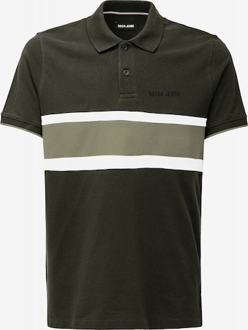 T-Shirt Salsa Jeans en vert : devant