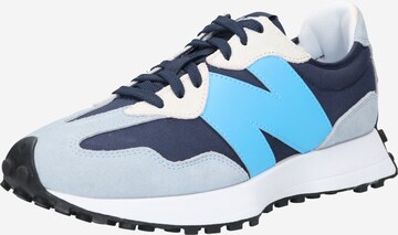 Baskets basses '327' new balance en bleu : devant