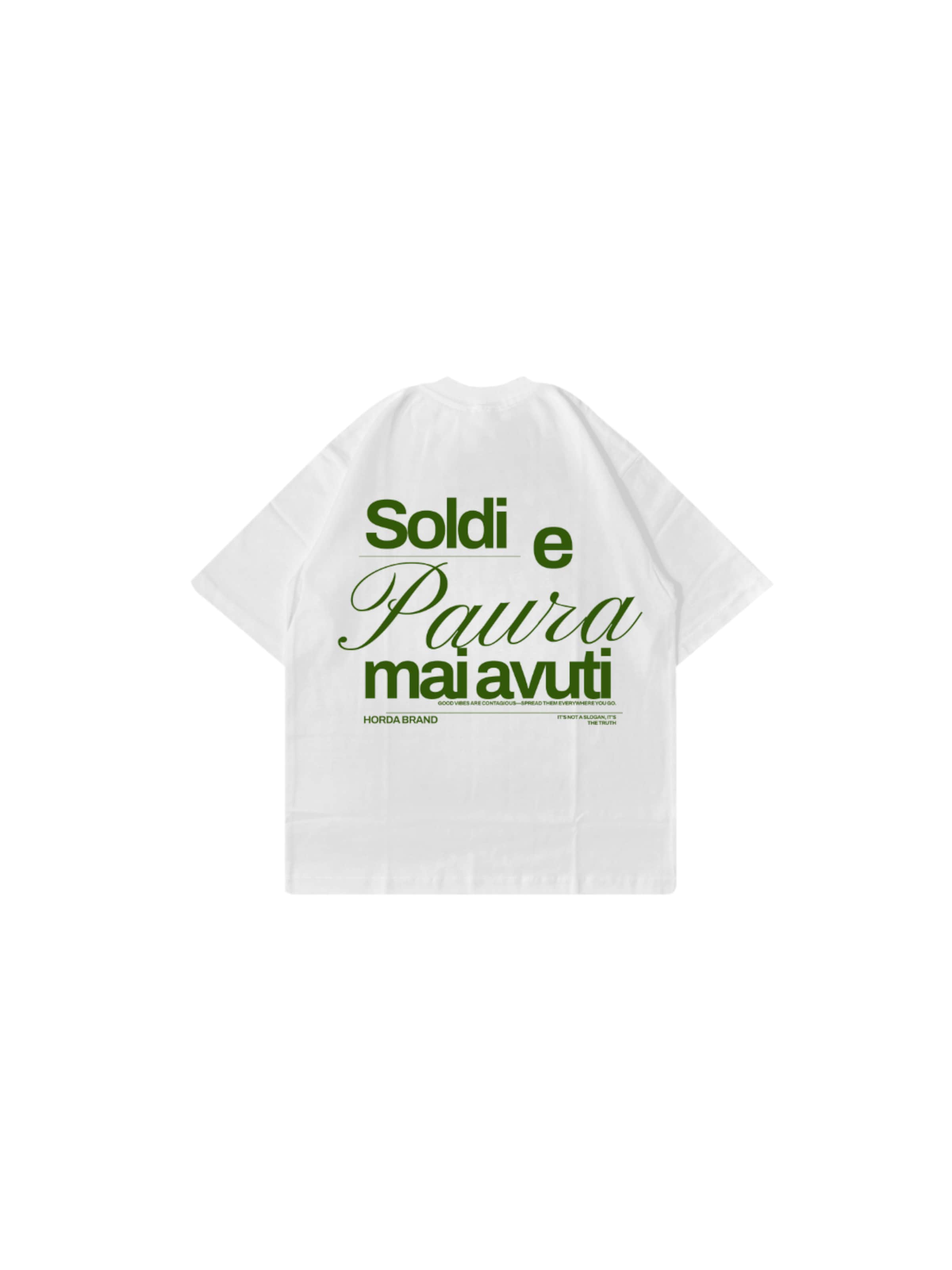 T-Shirt 'Boxy Oversized Heavyweight Cotton T‑Shirt – Made in Italy' Horda en blanc : devant