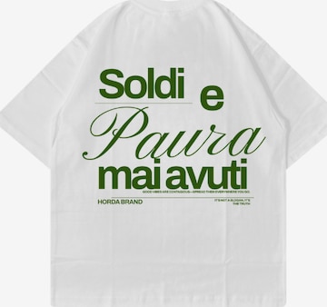 T-Shirt 'Boxy Oversized Heavyweight Cotton T‑Shirt – Made in Italy' Horda en blanc : devant