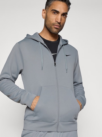 NIKE Αθλητική ζακέτα φούτερ 'FLEX' σε γκρι