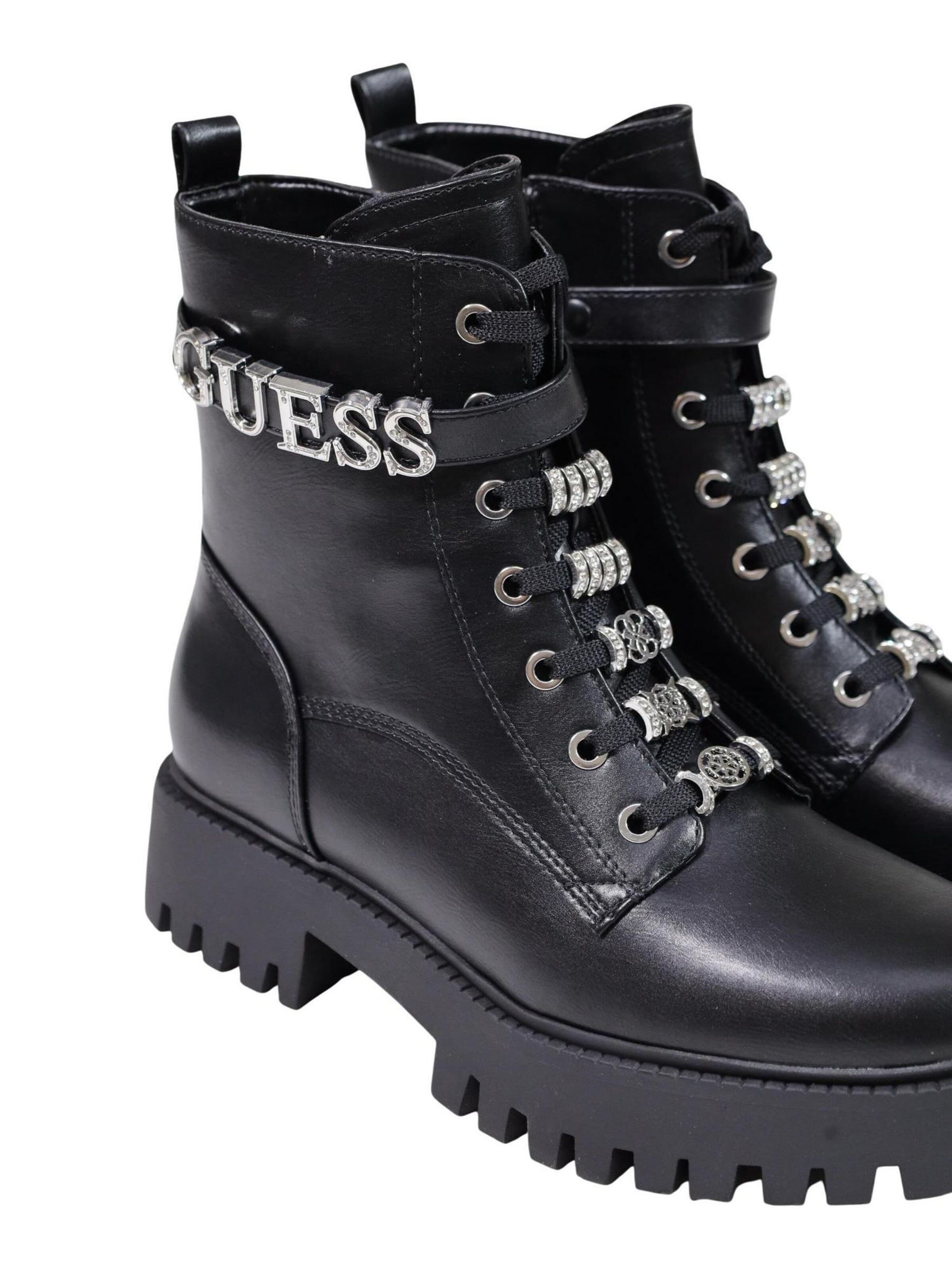Stivale stringato 'FICKI FLFFIC ELE10' di GUESS in nero