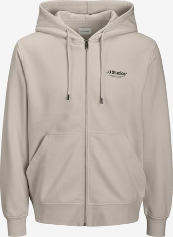 JACK & JONES Sweatjacke 'Soho' in Grau: Vorderseite