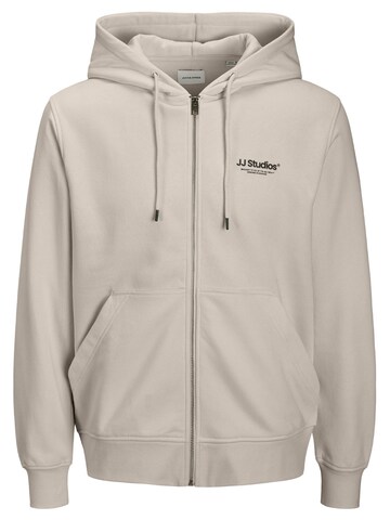 JACK & JONES Sweatjacke 'Soho'‌‌‌‌ in Grau: Vorderseite