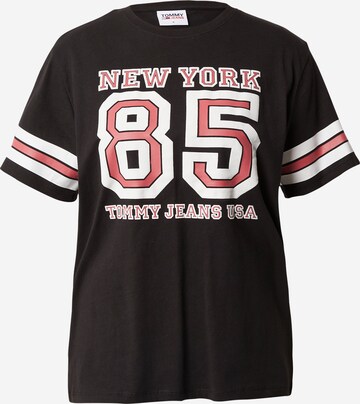 T-shirt 'Collegiate' Tommy Jeans en noir : devant