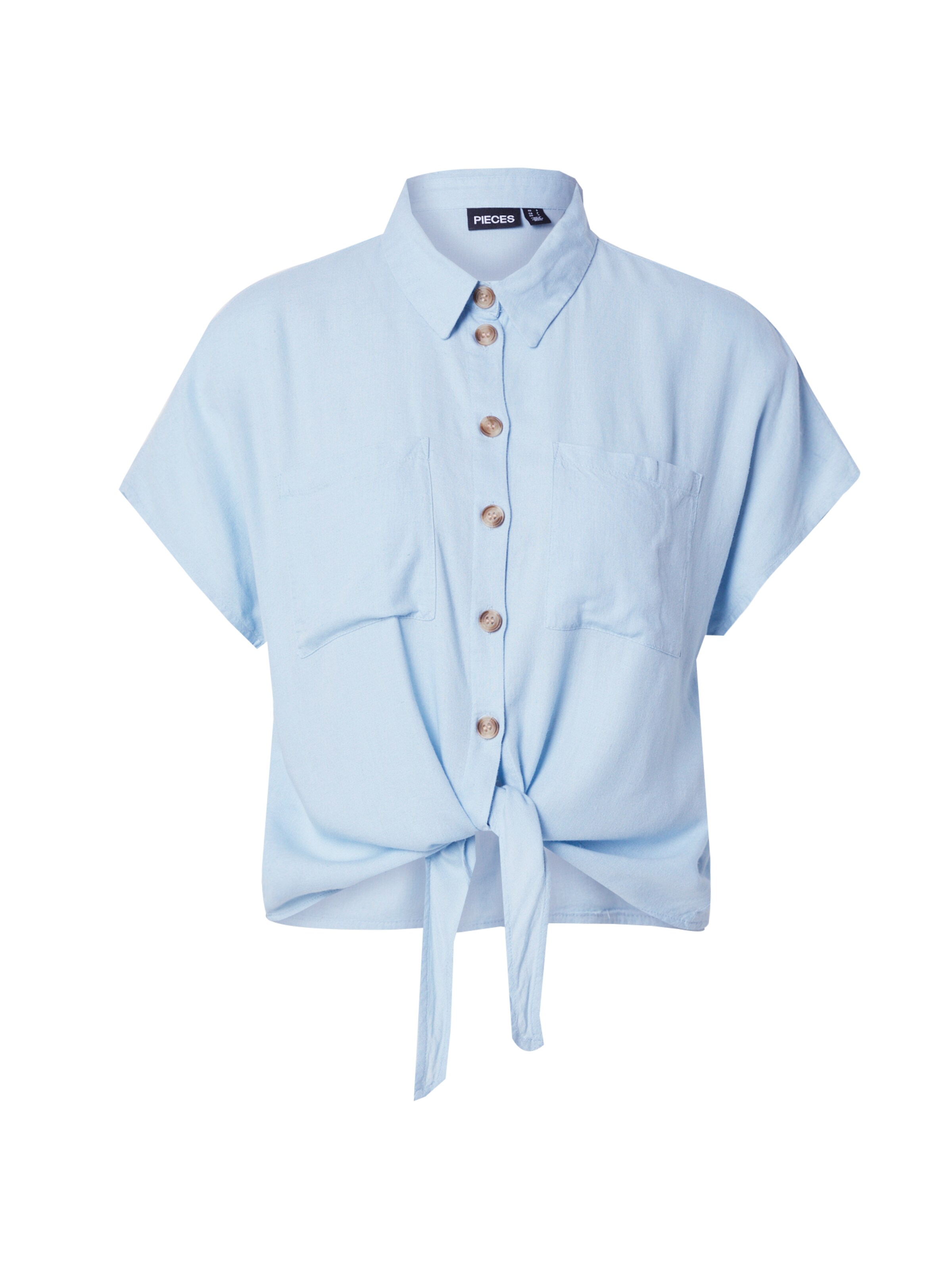 PIECES Blouse 'PCPIA' in Blue: front