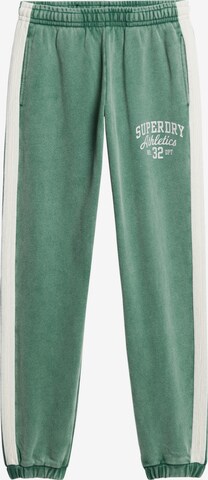 Superdry Tapered Pants in Green: front