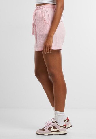 Urban Classics Loose fit Trousers in Pink