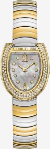 Montre à affichage analogique CERRUTI 1881 en or : devant
