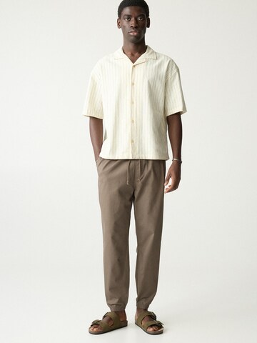 Pull&Bear Tapered Hose in Grün