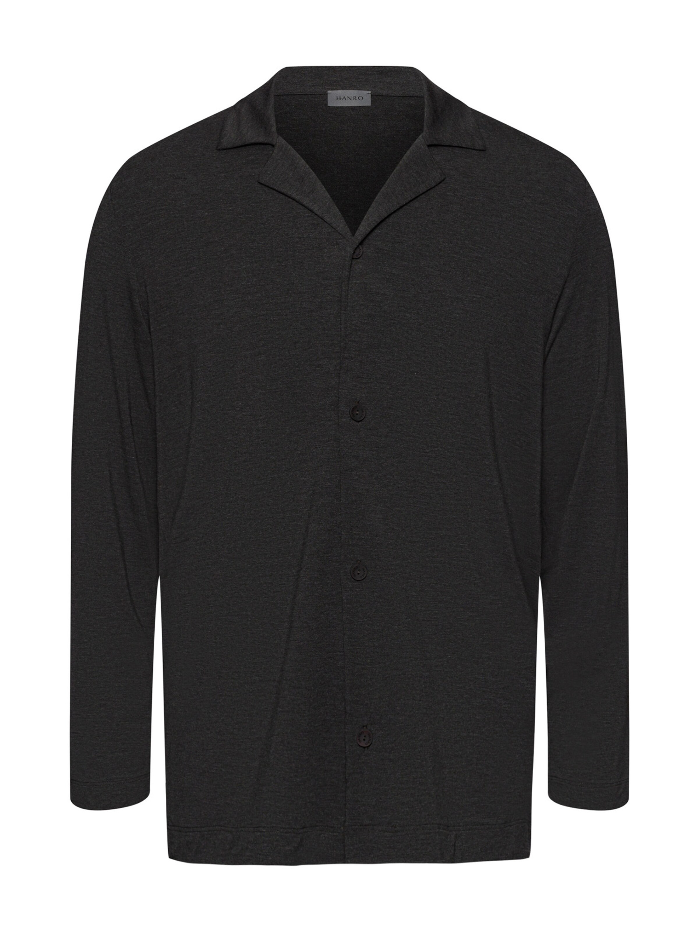 T-Shirt Hanro en noir : devant