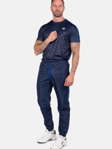 Sergio TacchiniTapered Hlače 'Scotland' - plava boja