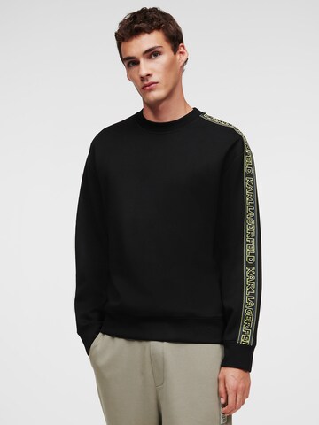 Karl Lagerfeld Sweatshirt in Zwart: voorkant