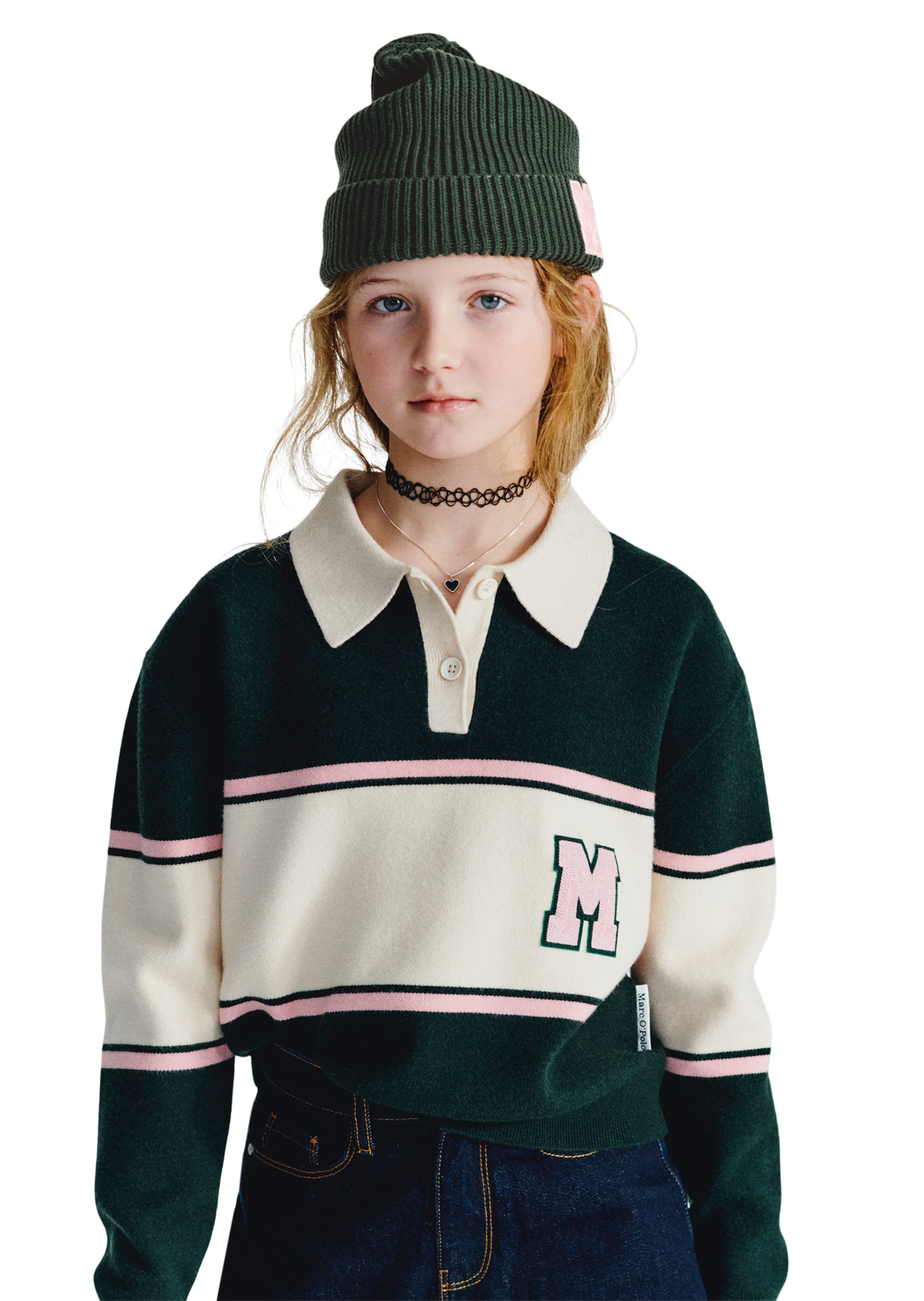 Marc O'Polo Beanie in Green: front