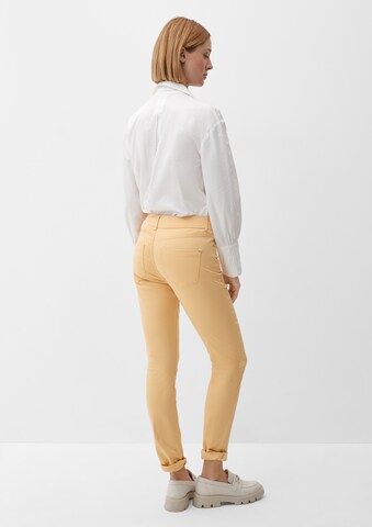Skinny Pantalon s.Oliver BLACK LABEL en jaune