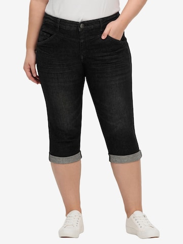 SHEEGO Slimfit Jeans in Schwarz: predná strana