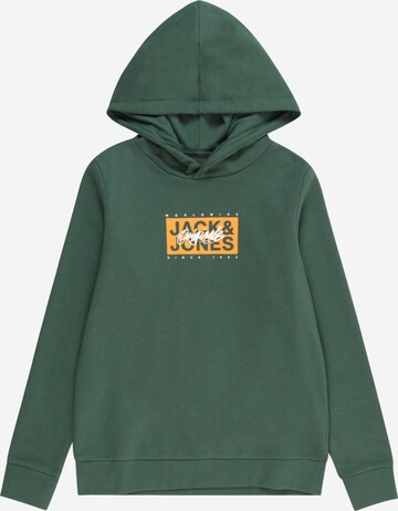 Jack & Jones Junior - Sweatshirt 'RACES' em verde: frente