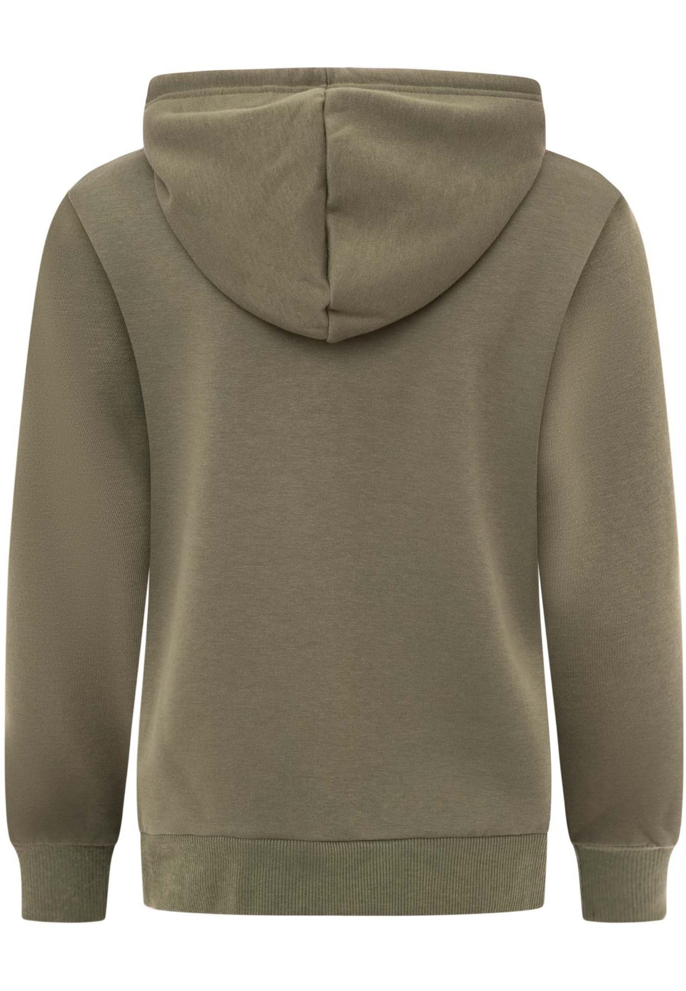 Sweat-shirt 'STRONG SOUL' Zwillingsherz en vert