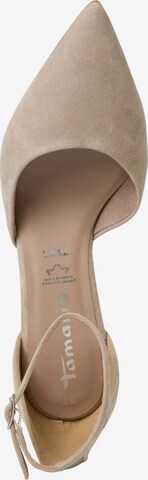 TAMARIS Γόβες slingback σε μπεζ