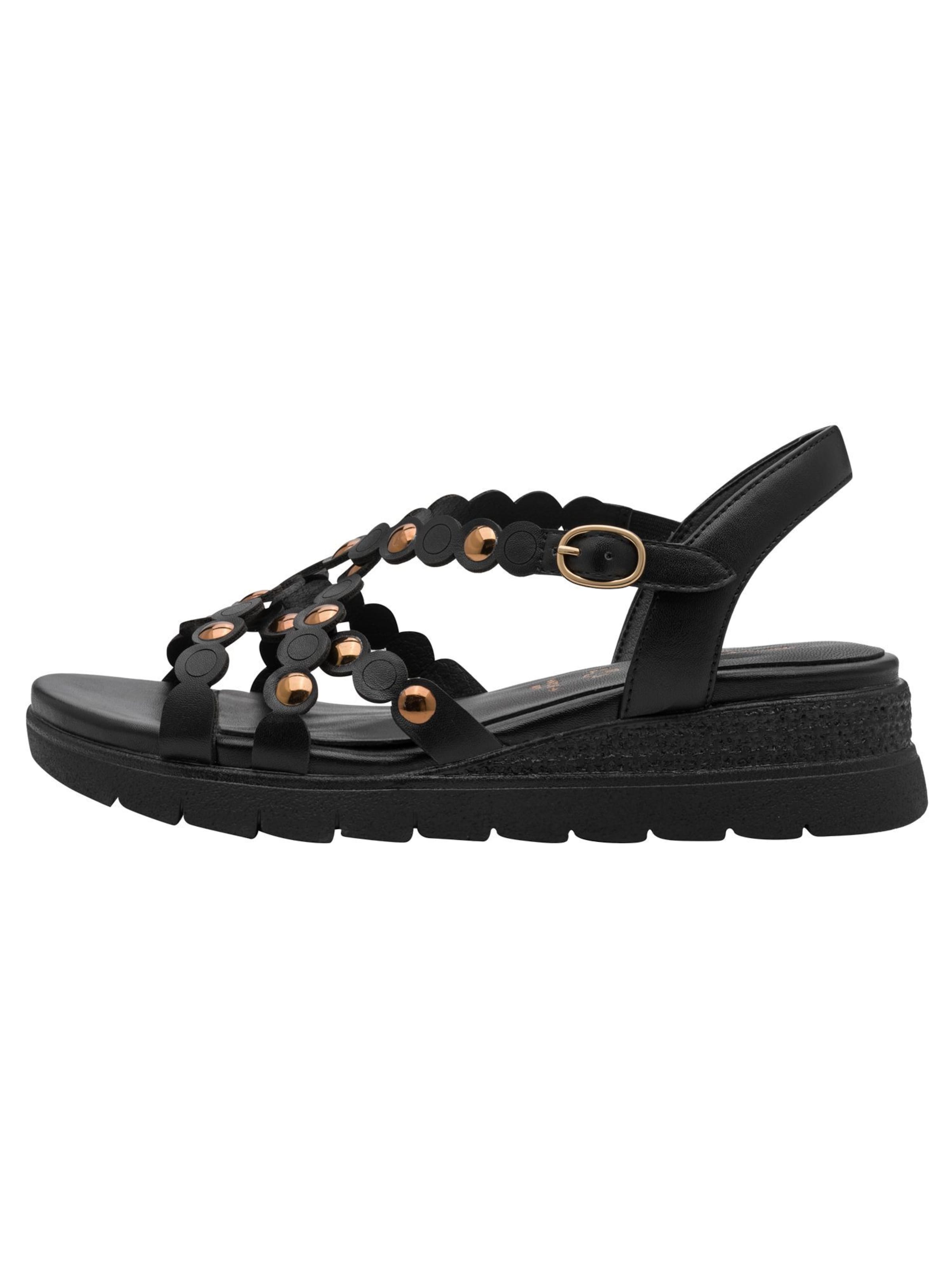 Tamaris Sandale in Schwarz