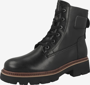 Stivaletto stringato di Tamaris in nero: frontale