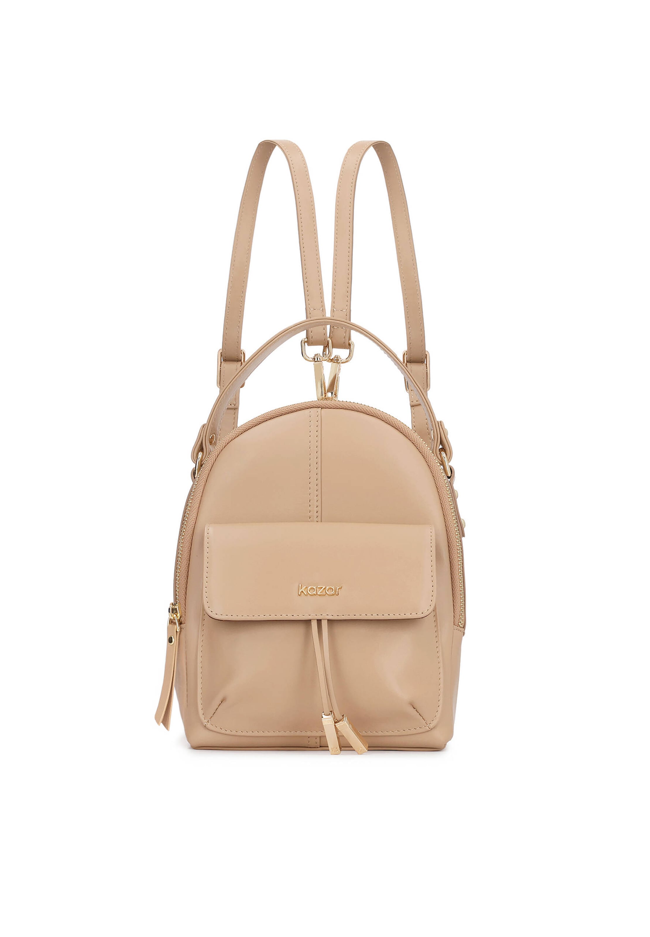Kazar - Mochila en beige: frente
