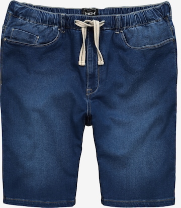 Men Plus Jeans in Blue: front