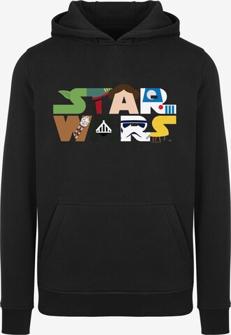 Sweat-shirt 'Star Wars' F4NT4STIC en noir : devant