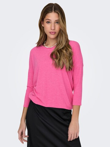 ONLY Μπλουζάκι 'GLAMOUR' σε ροζ: μπροστά