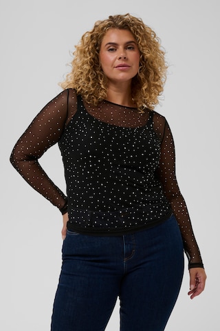 KAFFE CURVE Shirt 'KCTina' in Schwarz: Vorderseite