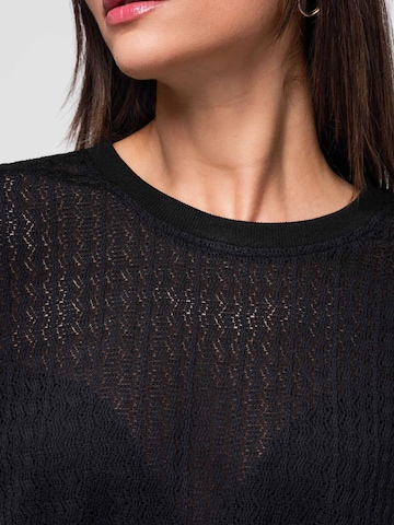 Ombre Blouse in Black