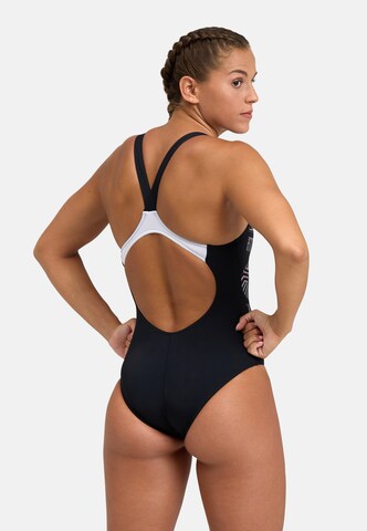 ARENA Bustier Sportsbadedragt 'KIKKO PRO GRAPHIC' i sort