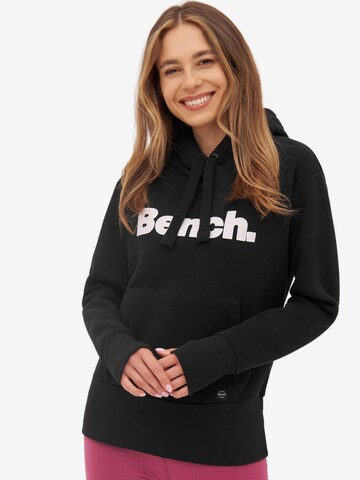 BENCH Sweatshirt 'Anise' in Zwart: voorkant