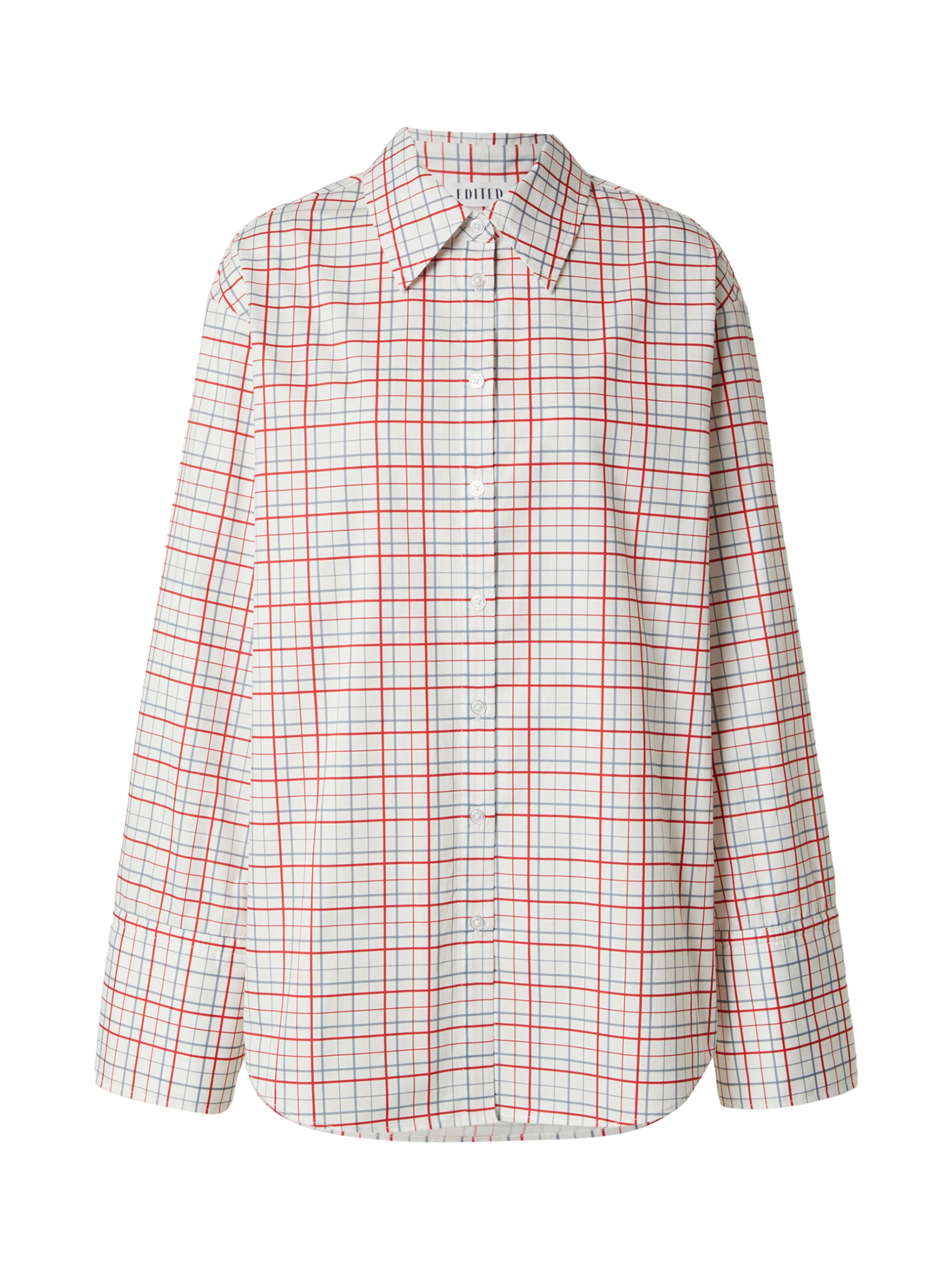 EDITED Блуза 'Juri' в синьо / червено / бяло, Преглед на продукта