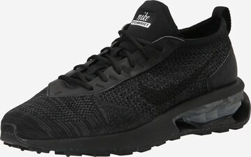 Nike Sportswear Ниски маратонки 'AIR MAX FLYKNIT RACER' в черно: отпред