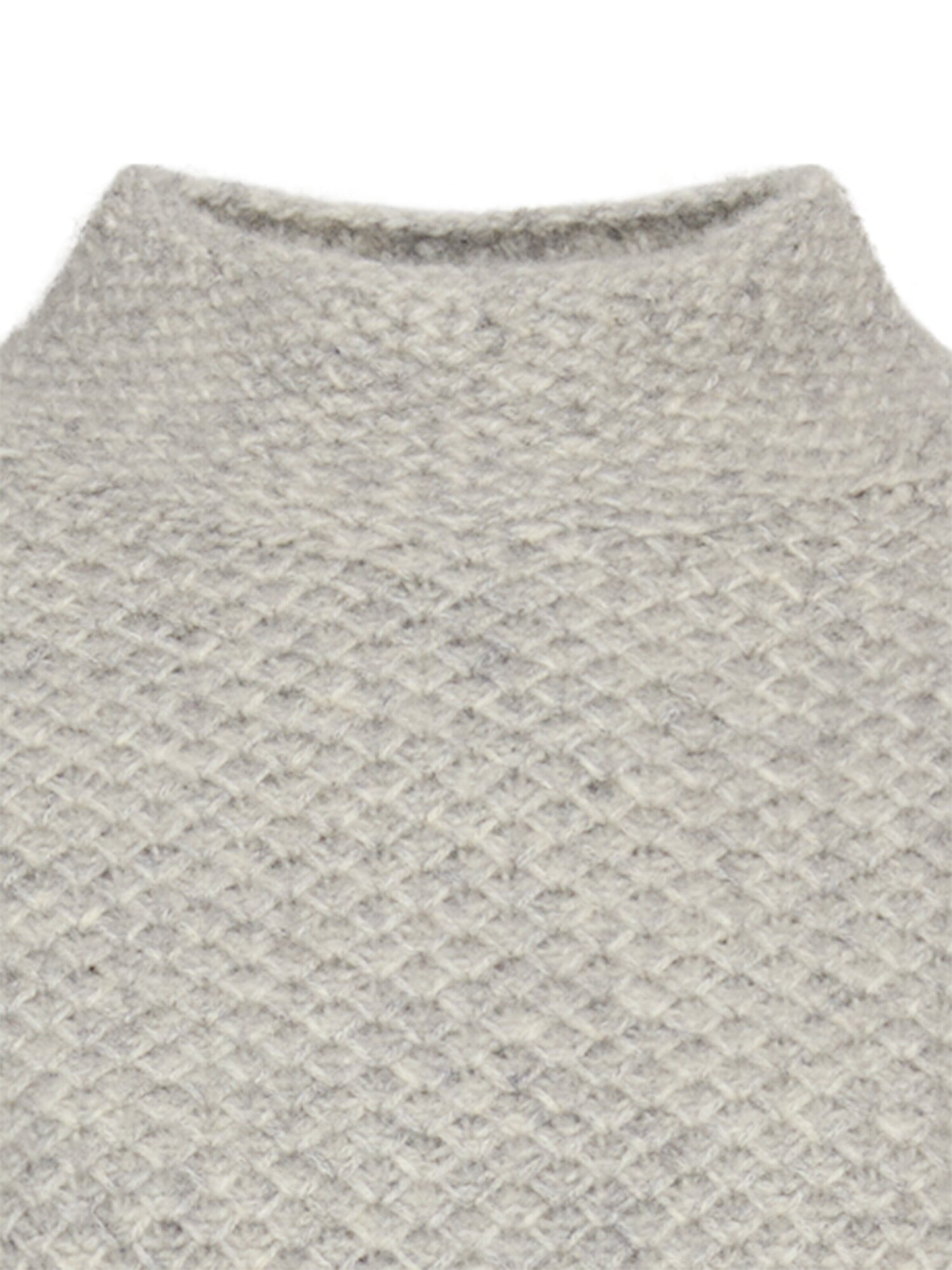 CAMEL ACTIVE Strickpullover mit Stehkragen in Grau