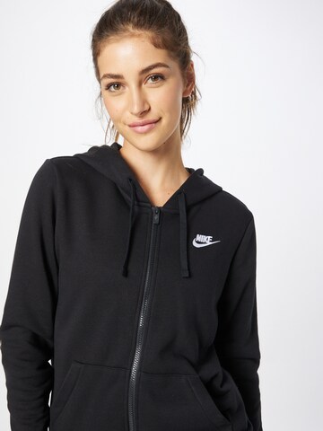 Nike Sportswear Tréning dzseki 'Club Fleece' - fekete