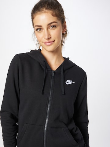 Nike Sportswear Sweatjakke 'Club Fleece' i sort