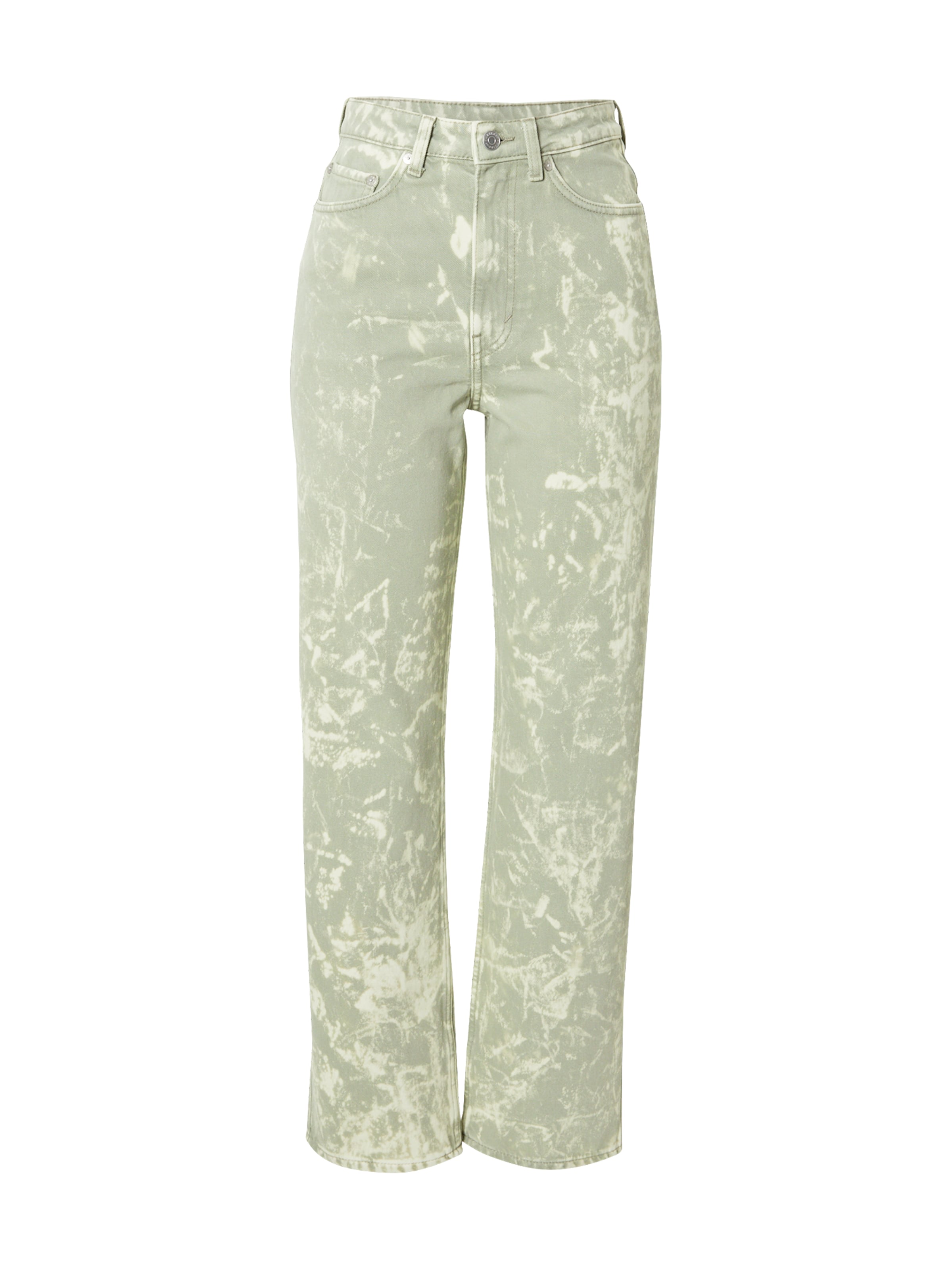 WEEKDAY Regular Дънки 'Rowe' в зелено: отпред