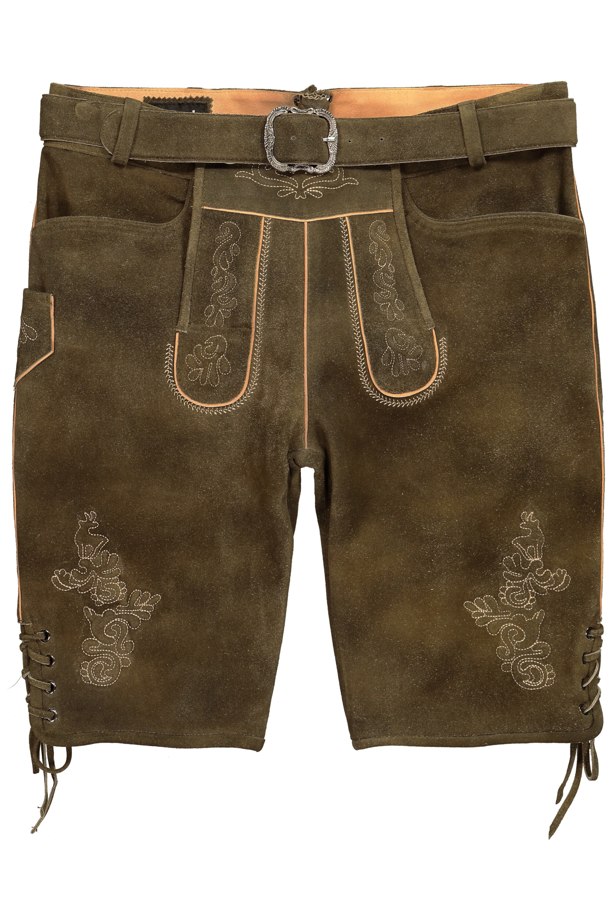 Men Plus Regular Trachtenhose in Grün: Vorderseite