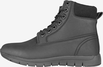 Urban Classics Schnürboots in Schwarz: predná strana