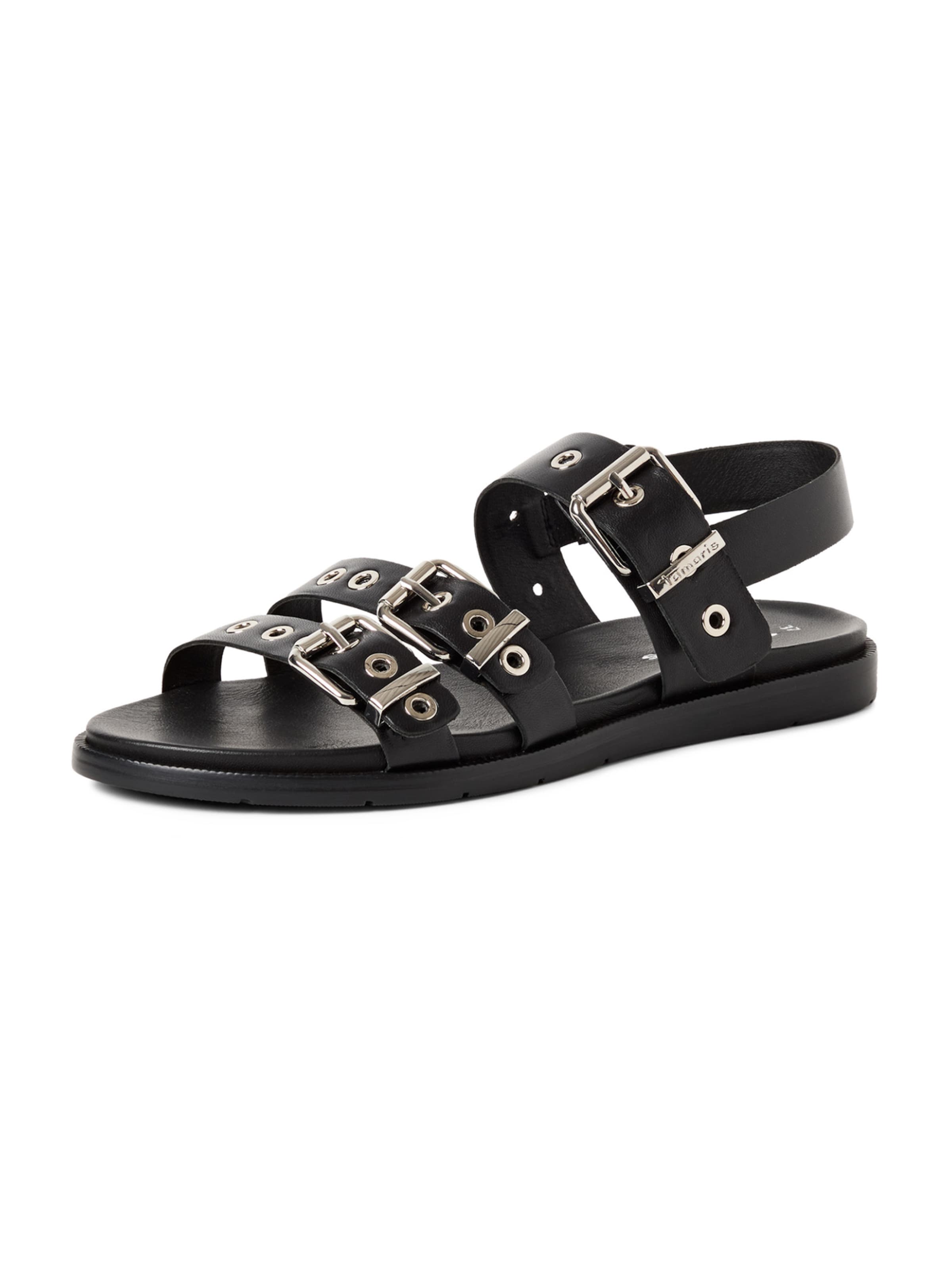 Tamaris Sandals in Black: front