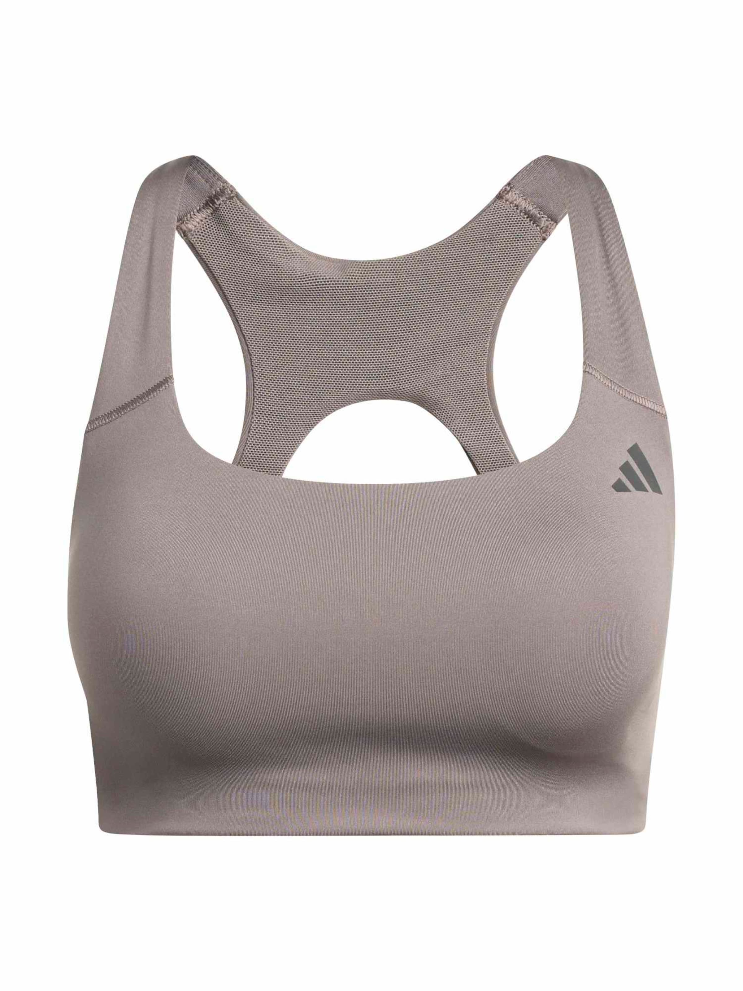 ADIDAS PERFORMANCE - Sujetador deportivo 'Optime' en gris: frente